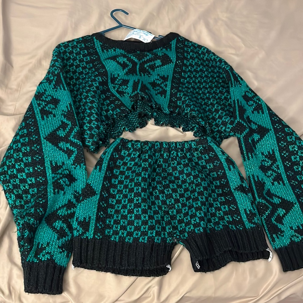 Reworked vintage sweater set